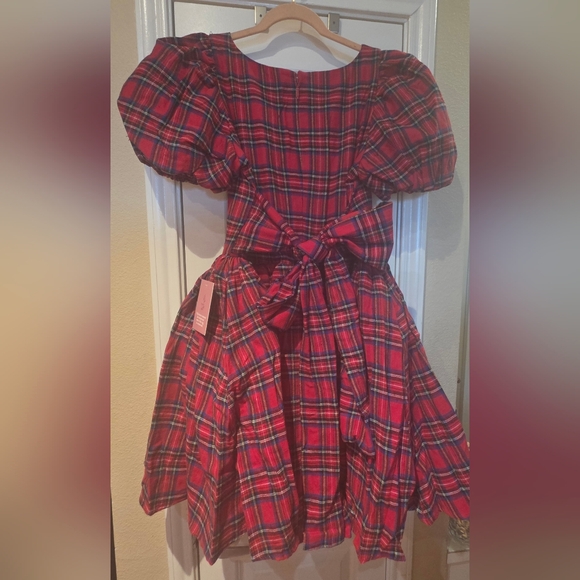Ivy City Co. NUTCRACKER Plaid Red Women's Dress (10) - Picture 4 of 11
